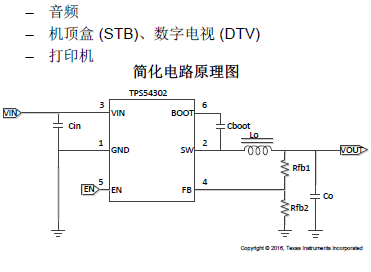TPS54302同步降压转换器